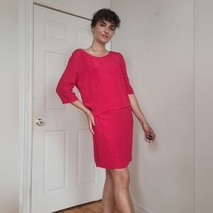 Sandro Elegant Bright Pink Women's Skirt